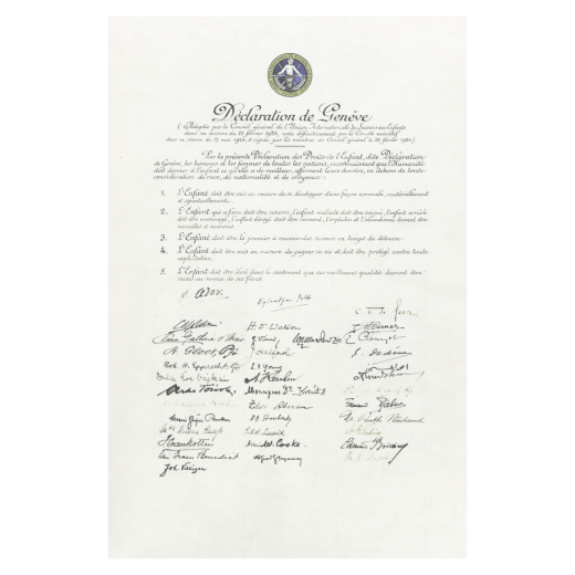 CH1689091_Déclaration de Genève (Geneva Declaration) 1924
